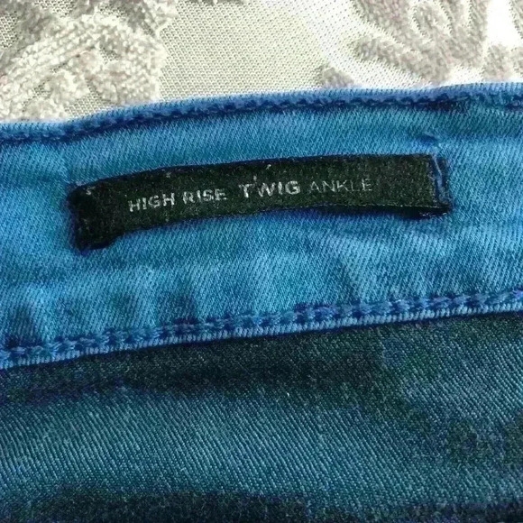 BDG Twig High Rise Ankle Skinny  Jeans Pants Stretch Blue - Picture 7 of 10